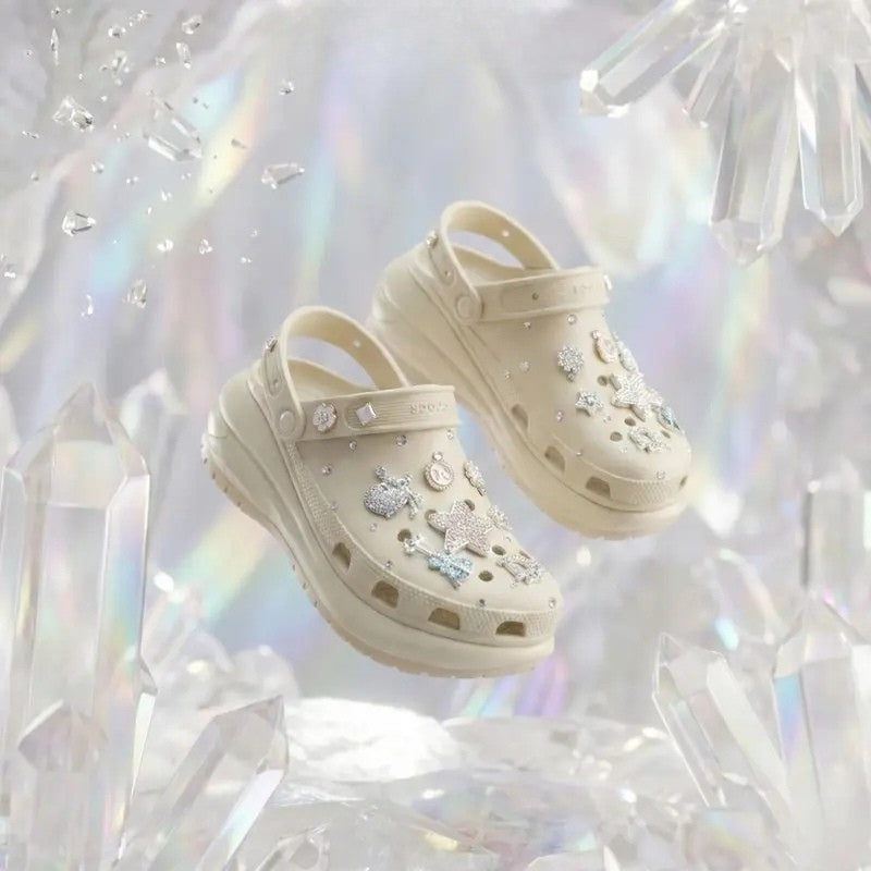 Mega Crystal Lift Clogs (8cm Platform)