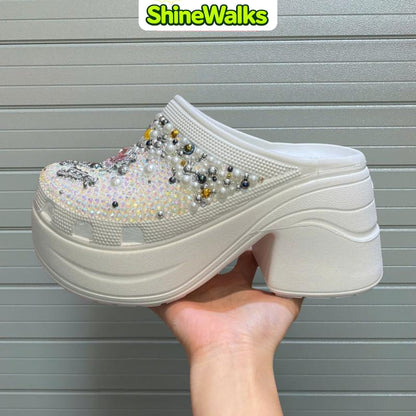 Crystal Bloom Clogs