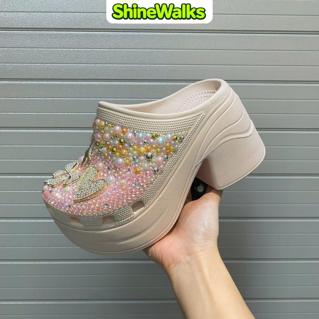 Crystal Bloom Clogs