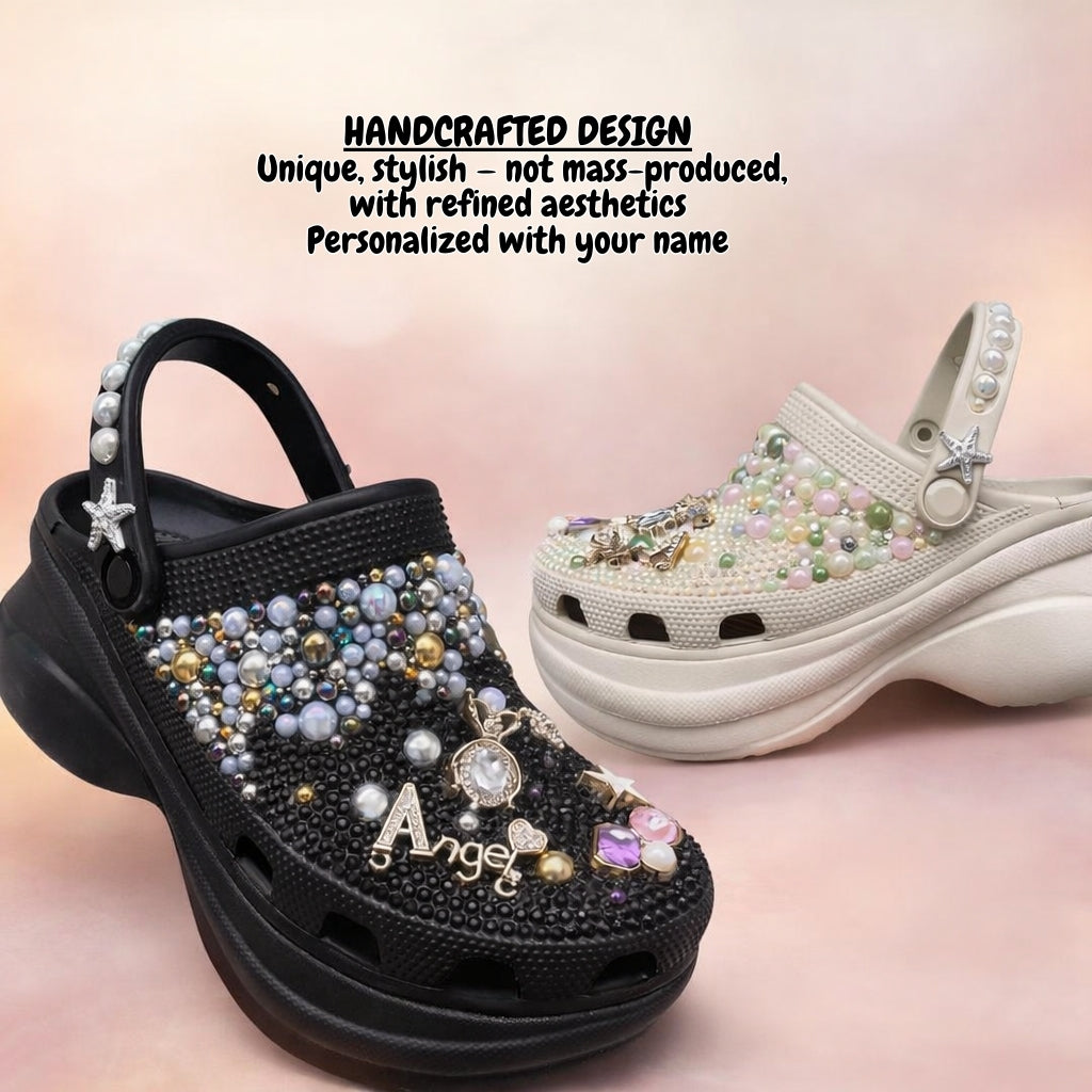 Dream Pearl Clogs (Custome text)