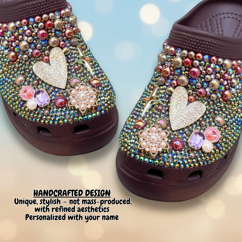 Crystal Bloom Clogs