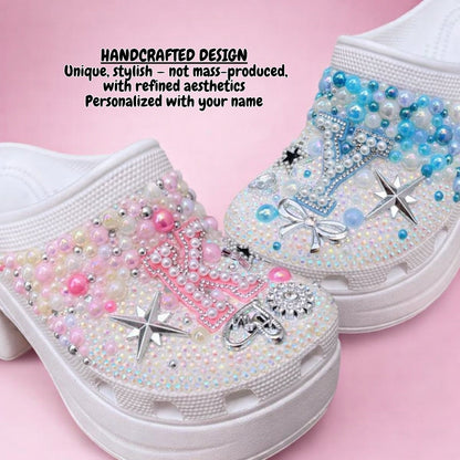 Crystal Wind Initial Clogs (Custome text)