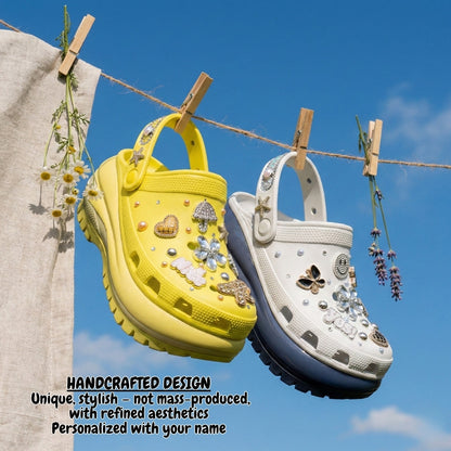 Soft Glow Charm Platform Clogs
