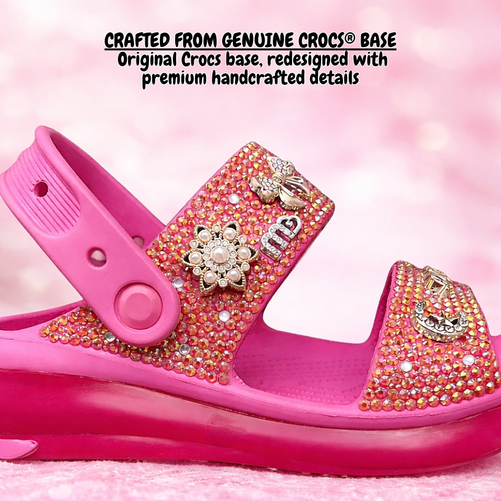 Pearl Grace Dual-Strap Platform Sandals