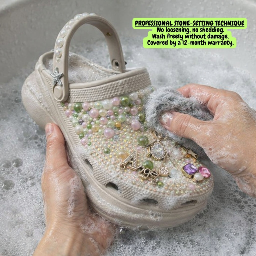 Dream Pearl Clogs (Custome text)