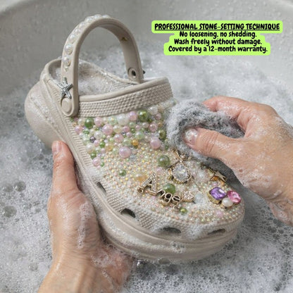 Dream Pearl Clogs (Custome text)