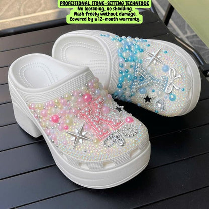 Crystal Wind Initial Clogs (Custome text)
