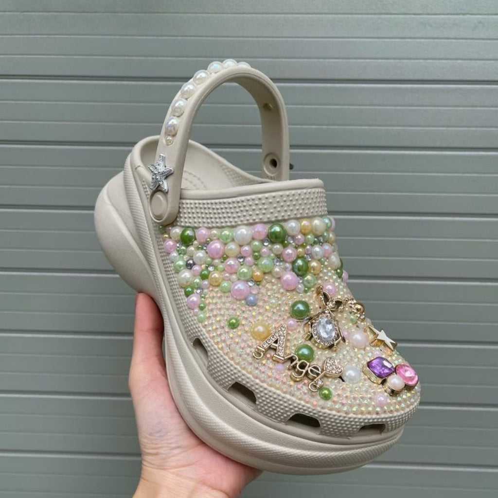 Dream Pearl Clogs (Custome text)
