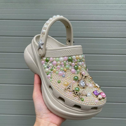 Dream Pearl Clogs (Custome text)