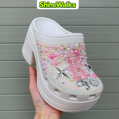 Crystal Wind Initial Clogs (Custome text)