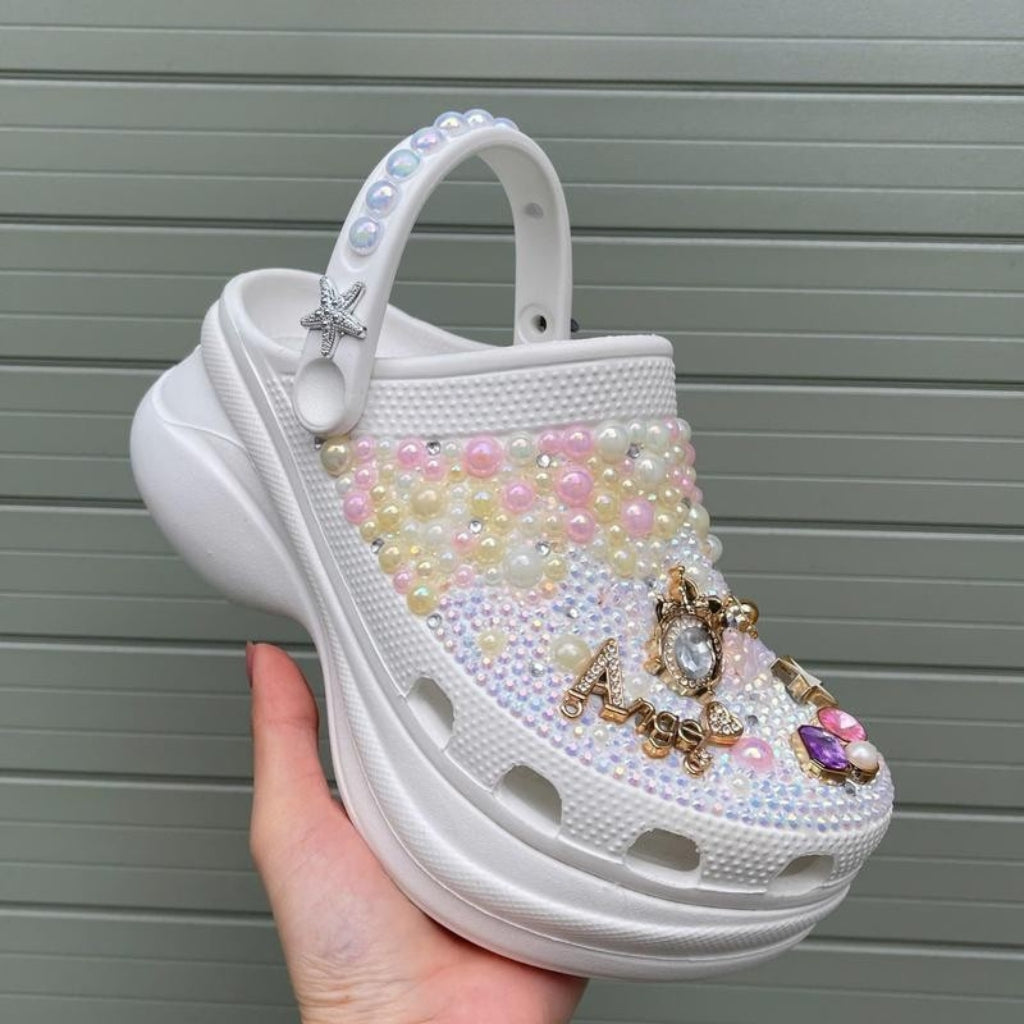 Dream Pearl Clogs (Custome text)