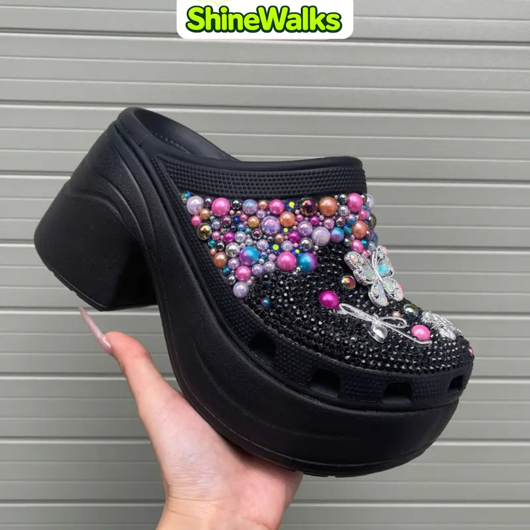 Crystal Bloom Clogs