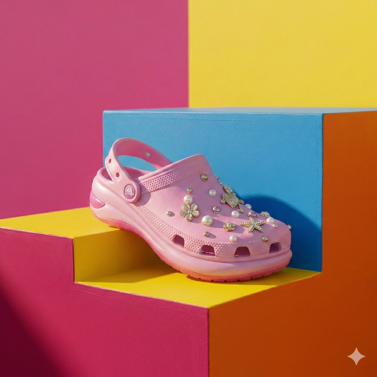 Mega Crystal Lift Clogs (8cm Platform)